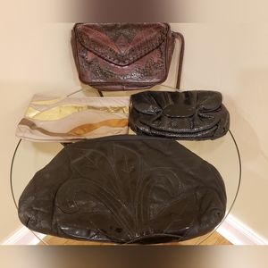 4 Vintage Bags - Clutches and Crossbody